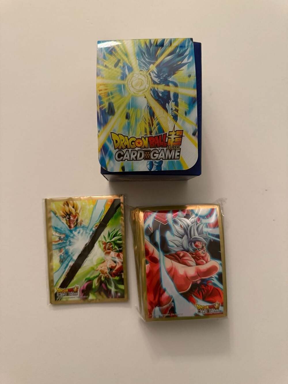 Bandai Dragon Ball Super Card Game Gift Collection 2022 Deck Box and Sleeves